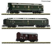 Fleischmann 6660168 - N - 3-tlg. Set Personenwagen Postzug, DB, Ep. III